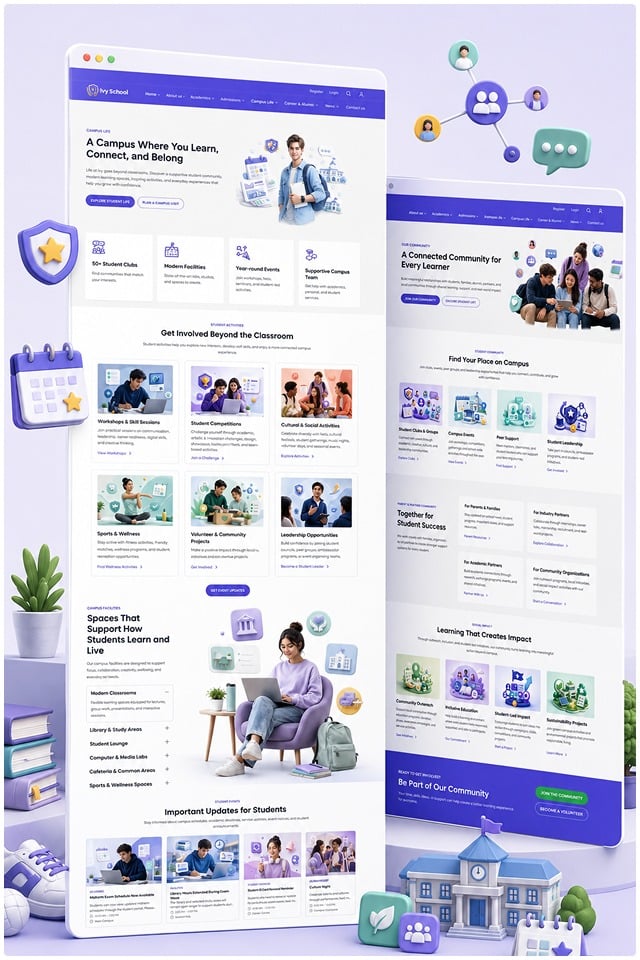 Campus Life & Community Pages
