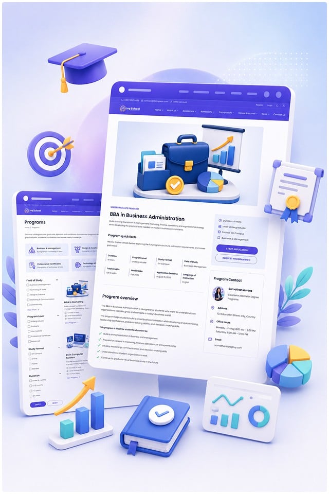 Program Listing & Detail Pages